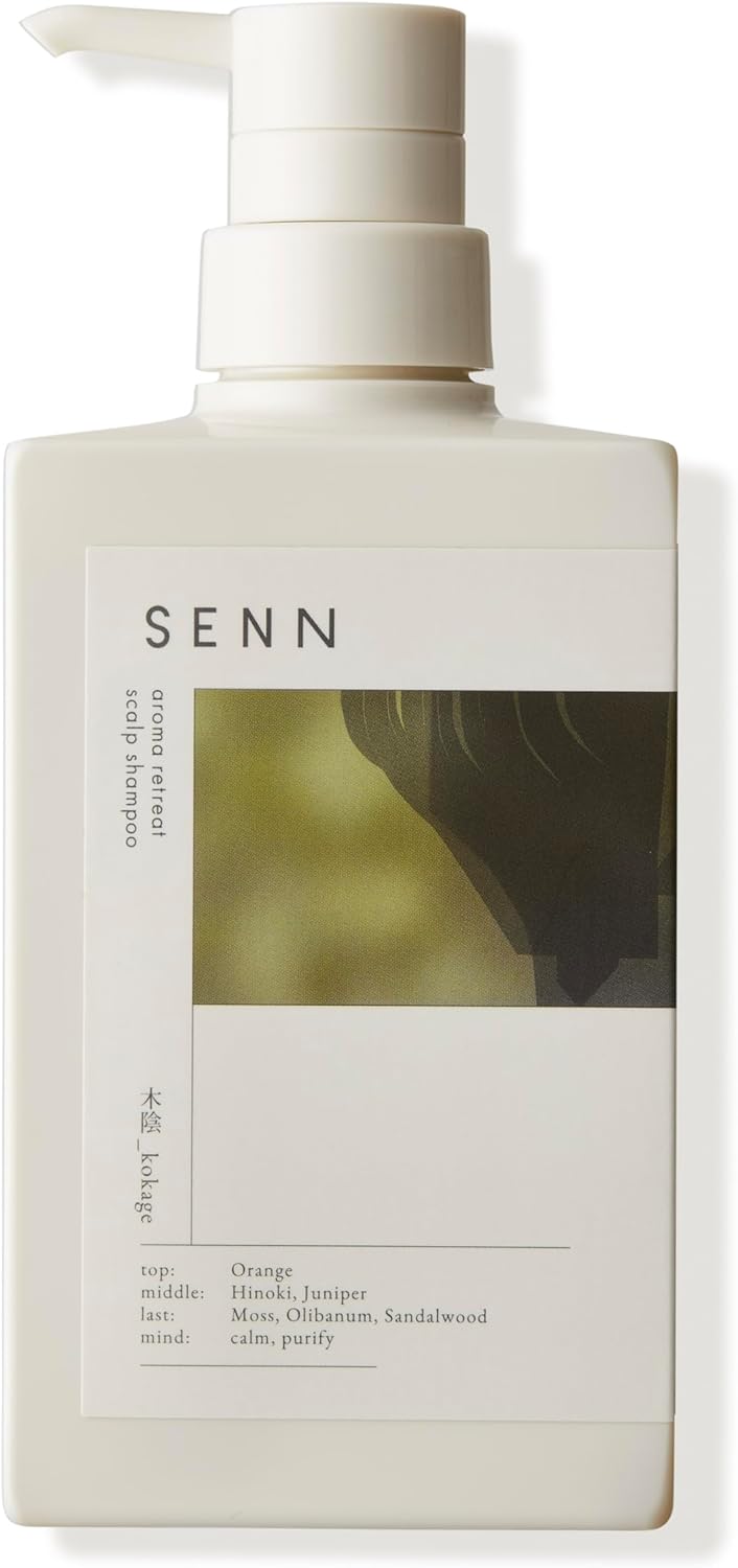 SENN Scalp Treatment Shampoo (Shin _kokage) Non-Silicone Shampoo (No Rinse or Conditioner Required), Scalp Care, Keratin, Hematin