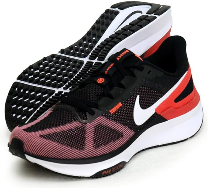 Nike DJ7883 Air Zoom Structure 25 10.4 inches (26.5 cm), Genuine Domestic Product, Black/University Red