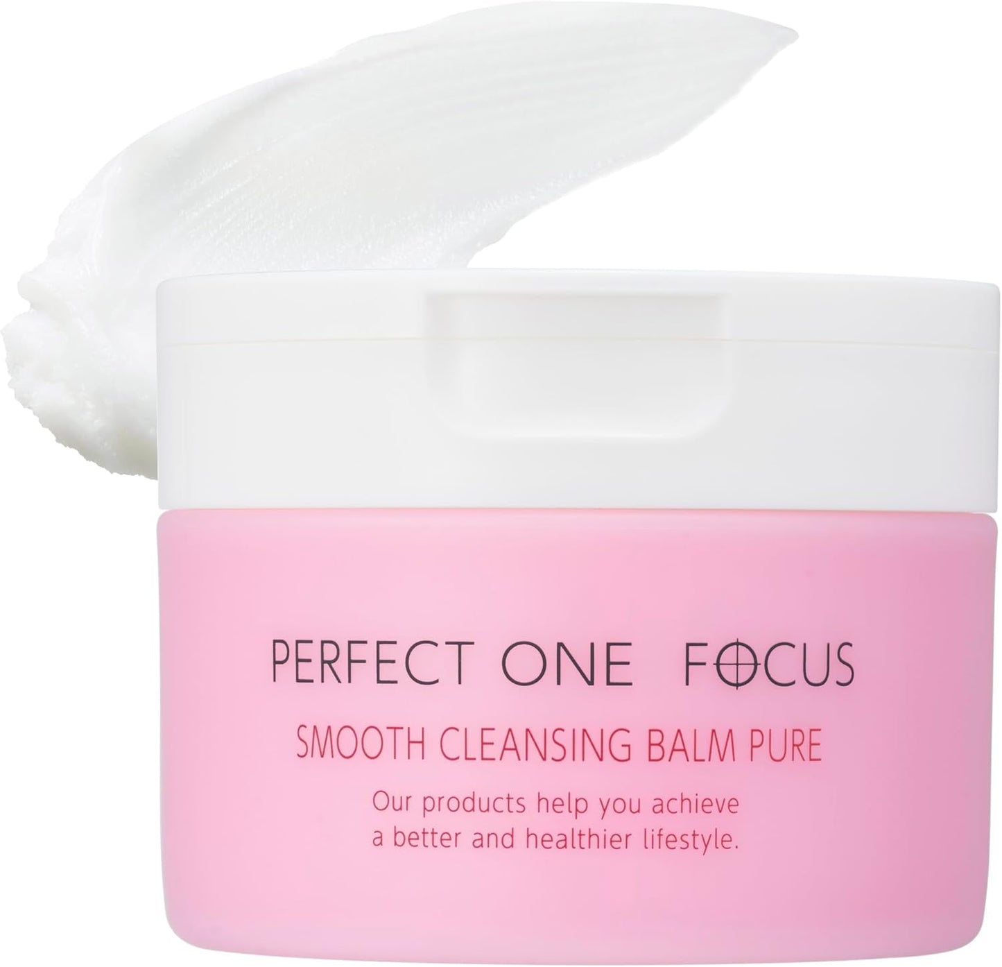 Perfect One Focus Smooth Cleansing Balm Deep Black, 2.6 oz (75 g), No Need for Multiple Face Care Products, Eyelash Extensions OK, Cleans Pores, Blackheads, Exfoliating Care