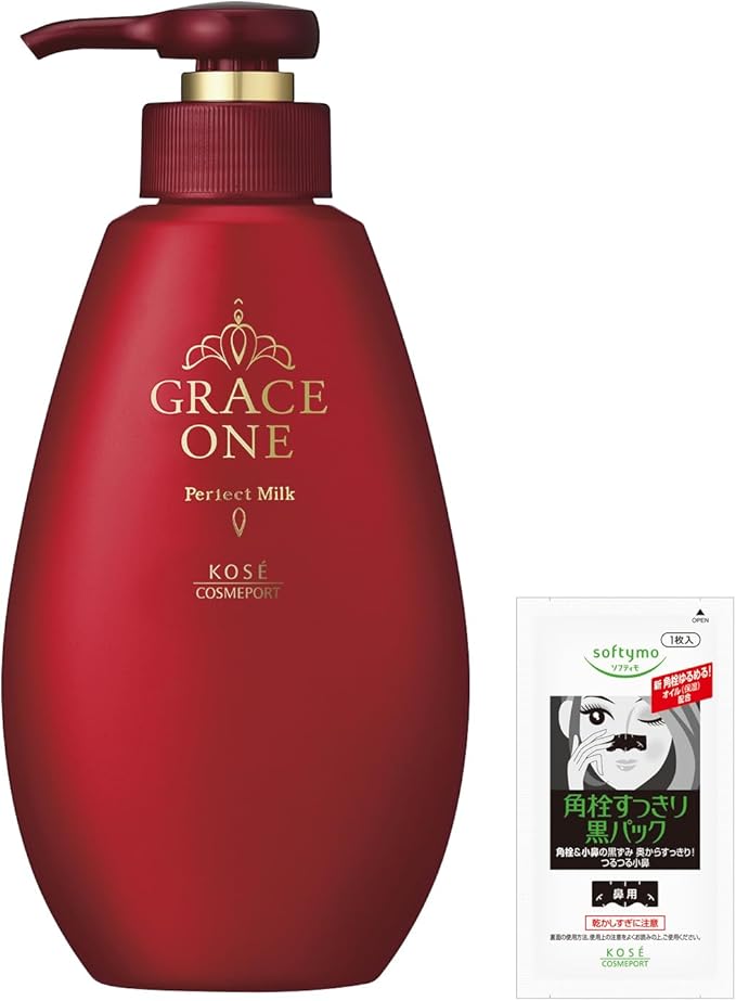 GRACE ONE Concentrated Liquid (Moisturizing Liquid) All-in-One Cream 230ml + Bonus Sheet for Nose Blackhead Pack, All-in-One Lotion KOSE Kose