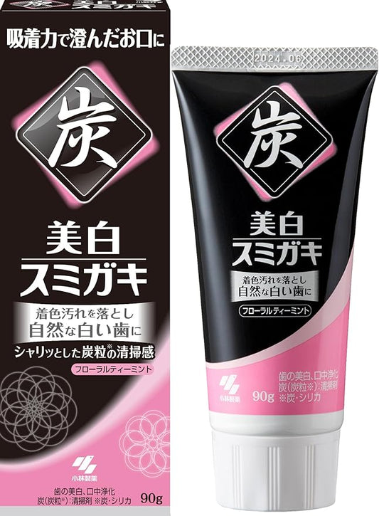 Whitening Charcoal Toothpaste Kobayashi  Fruity Clear Mint Flavor