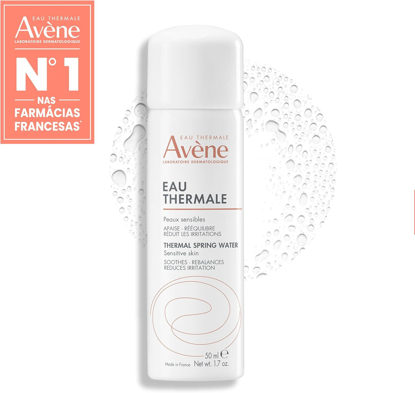 Avene Water Mini Size, 1.7 fl oz (50 ml)