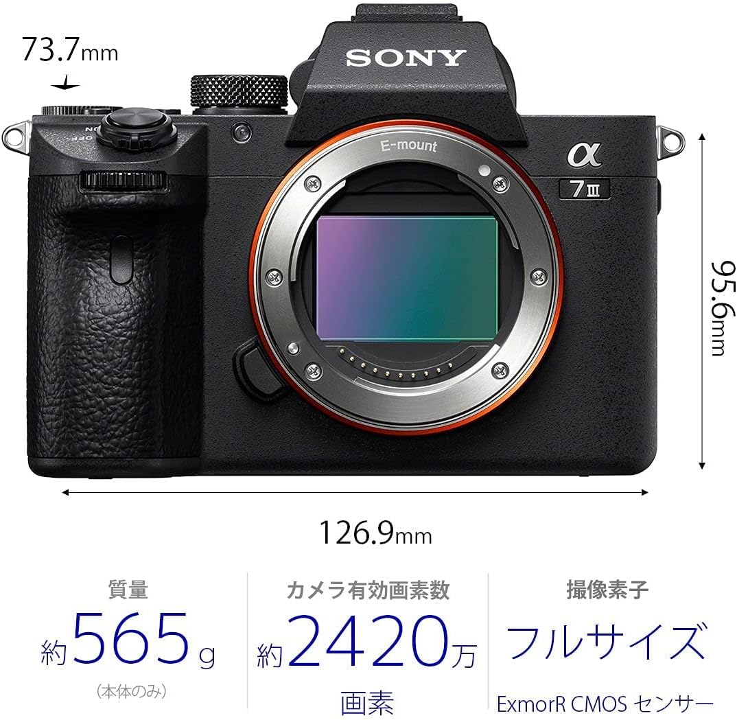 Refurbished Sony Alpha α7 III Mirrorless Camera, Zoom Lens Kit FE 28-70mm F3.5-5.6 OSS ILCE-7M3K, Black [Don't Miss a Shot with Eye AF Tracking] (Refurbished)