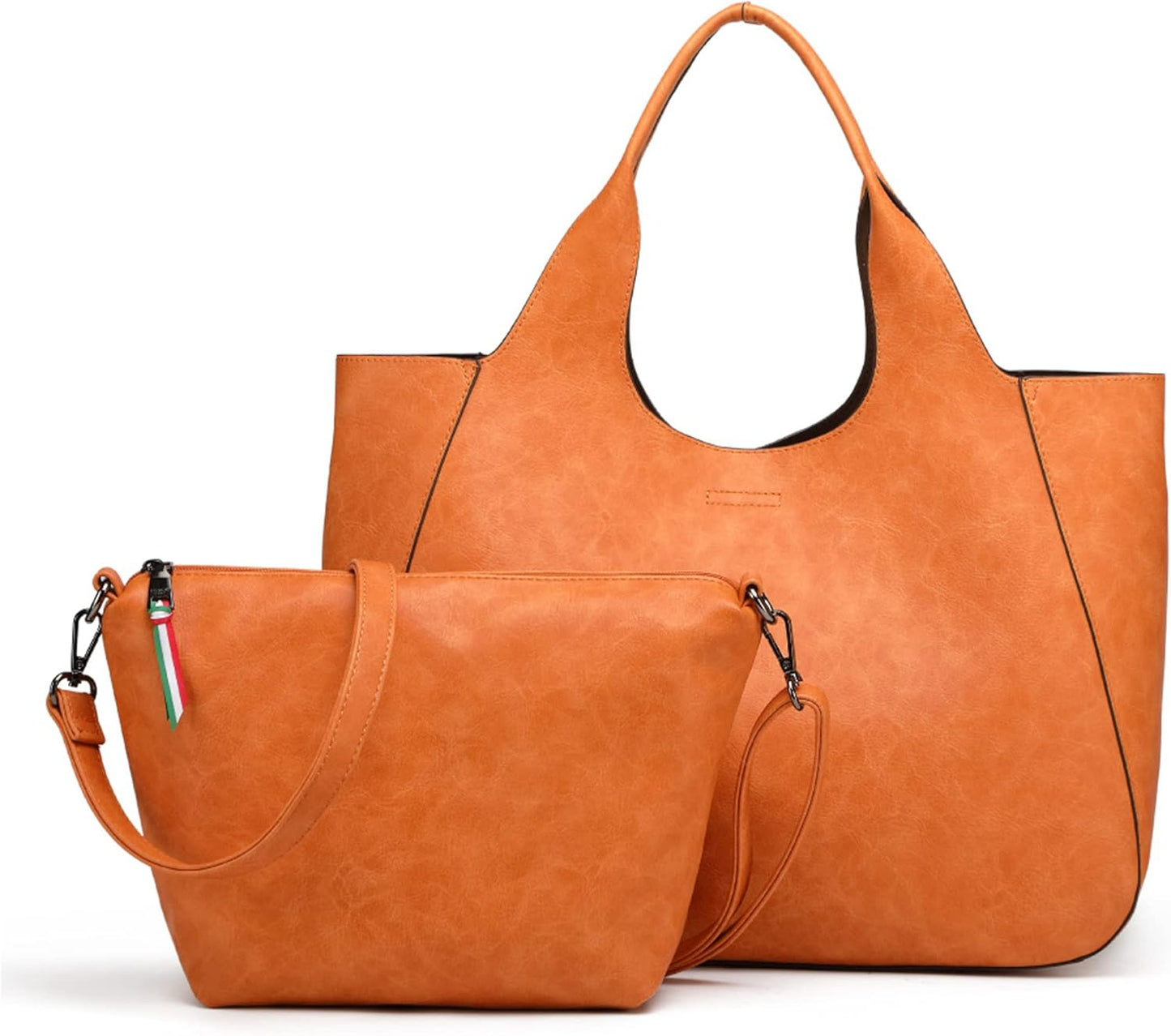 Gusio Basic 120486 Women's 3-Way Tote Bag x Shoulder Bag in Bag Set, PU Leather, Lightweight, A4 Compatible