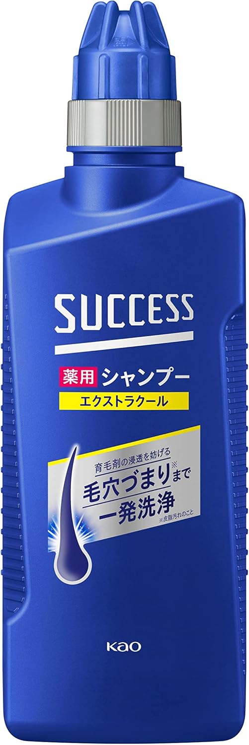 Success Extra Cool Medicated Shampoo, 13.5 fl oz (400 ml), Single Cleansing Shampoo, Aqua Citrus Scent