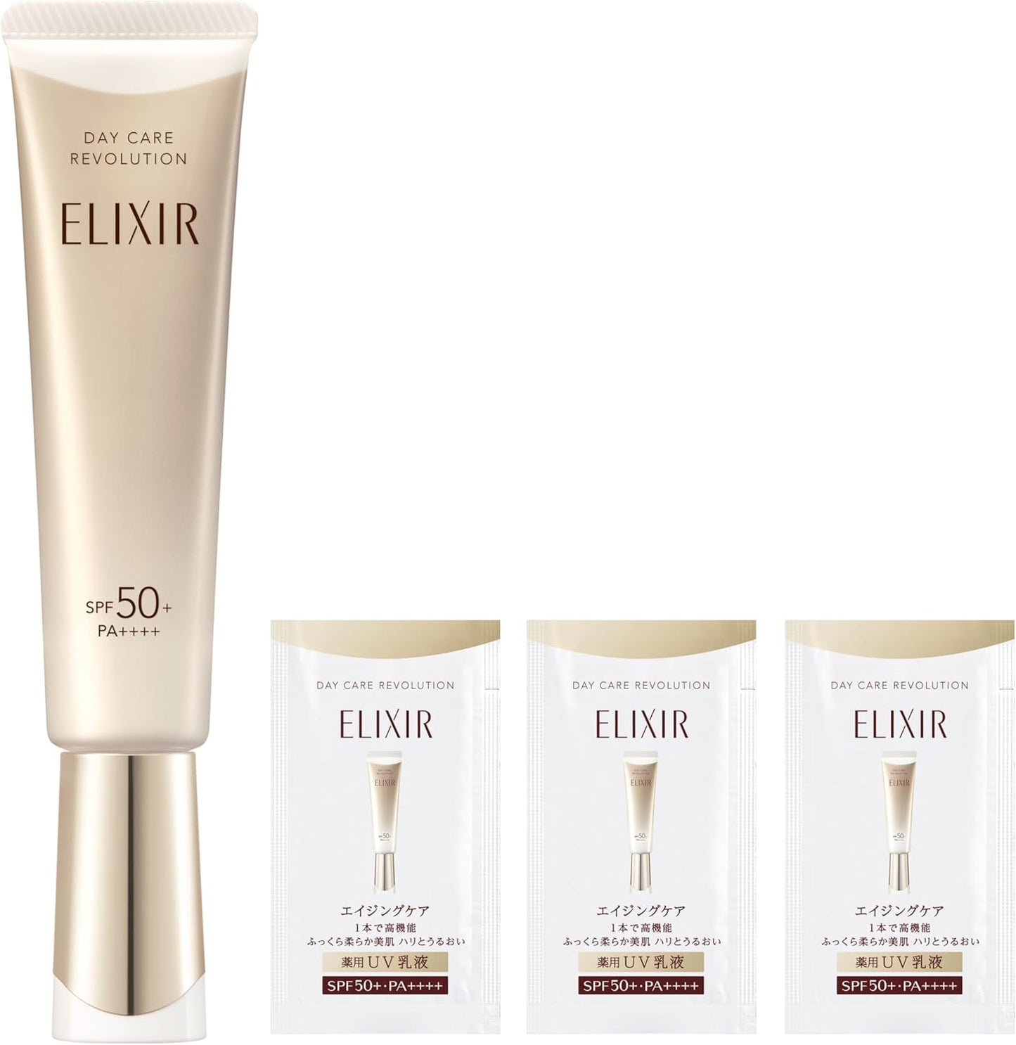 ELIXIR Daycare Revolution +ba 1.2 fl oz (35 ml) Quasi-drug UV Milky Lotion, Morning, Daytime, Sunscreen, Hali, Moisturizing, SPF50+ PA++++, Aging Care, Shiseido
