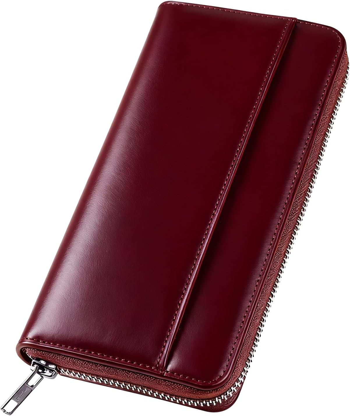 Wallet, Men's, Tochigi Leather, Long Wallet, Genuine Leather, Large Capacity, YKK Zipper, Made by Top Craftsmen, Women's Wallet, Cowhide Leather, Coin Purse, Compact, Simple, Plain, For Men
