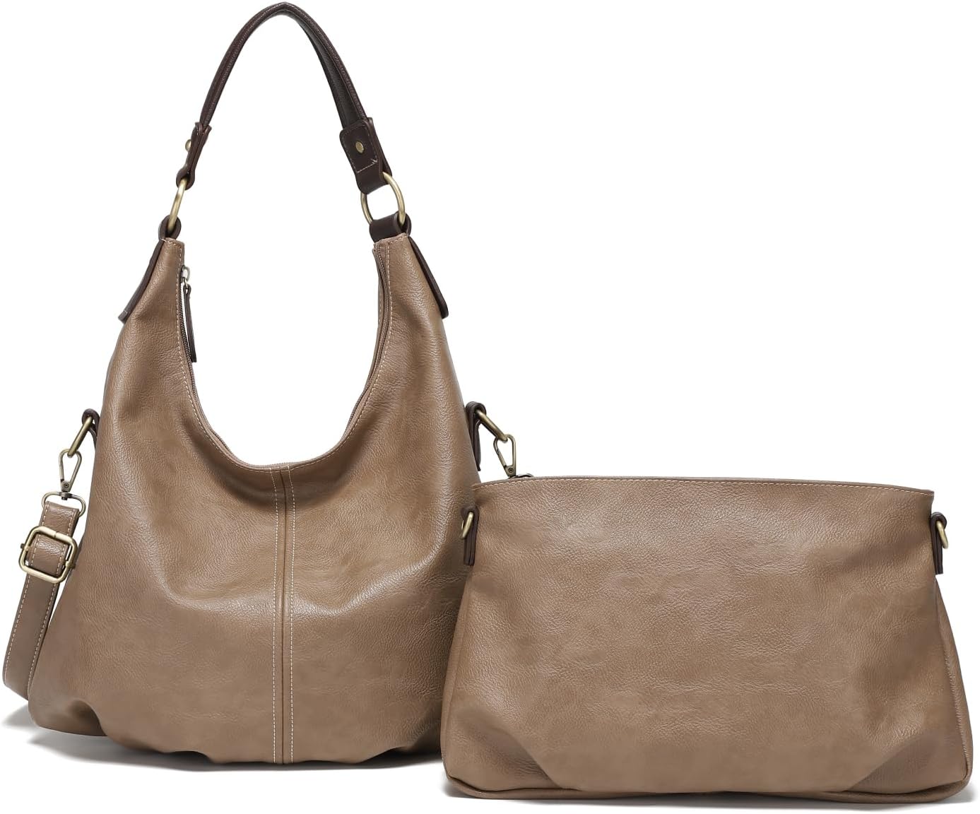 [QUAY] [Imai Bag] 3-way 2-way Synthetic Leather Handbag, Tote Bag, Shoulder Bag, Includes Pouch, Inner Bag, Simple, Bag, Lightweight, Large Capacity, Bag, Documents, Bag, Zipper, Women's, Present,