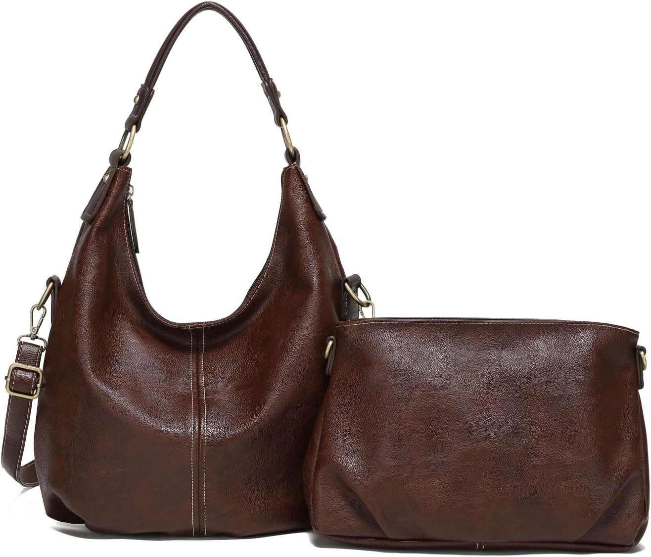 [QUAY] [Imai Bag] 3-way 2-way Synthetic Leather Handbag, Tote Bag, Shoulder Bag, Includes Pouch, Inner Bag, Simple, Bag, Lightweight, Large Capacity, Bag, Documents, Bag, Zipper, Women's, Present,