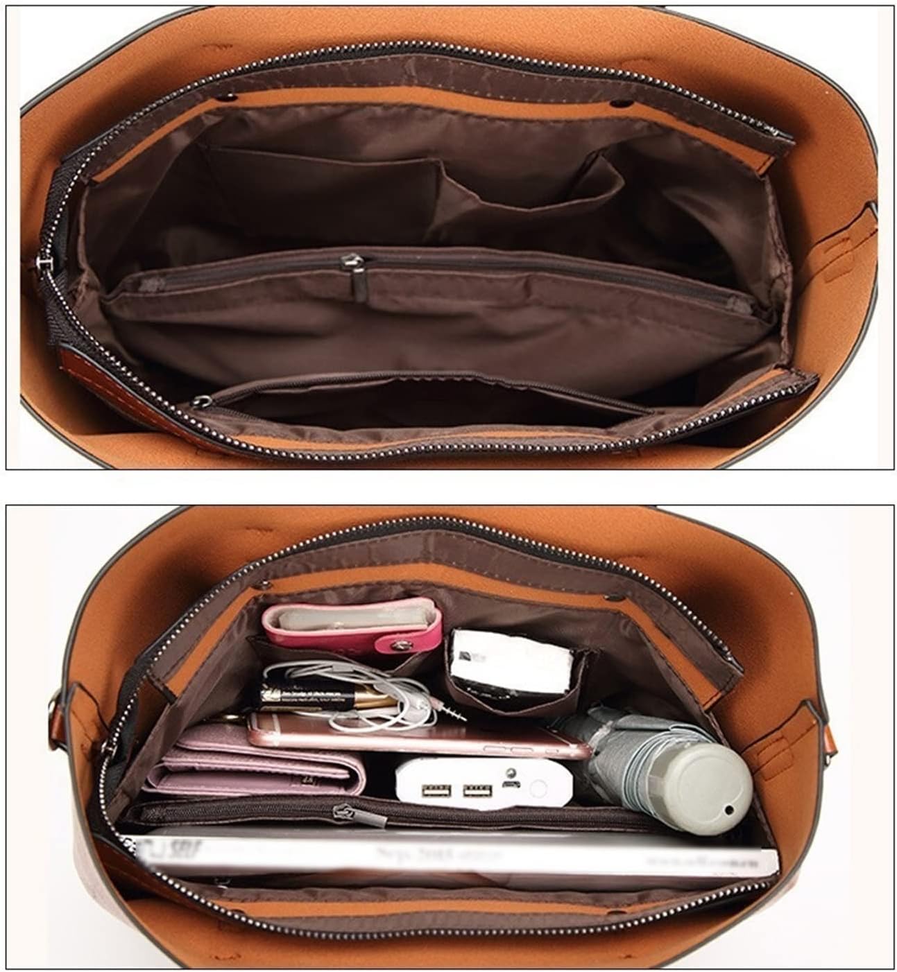 Women Leather Handbag Luxury Lady Tote Bag Portable Shoulder Bag (Color: Green, Size: 32x26x12cm)