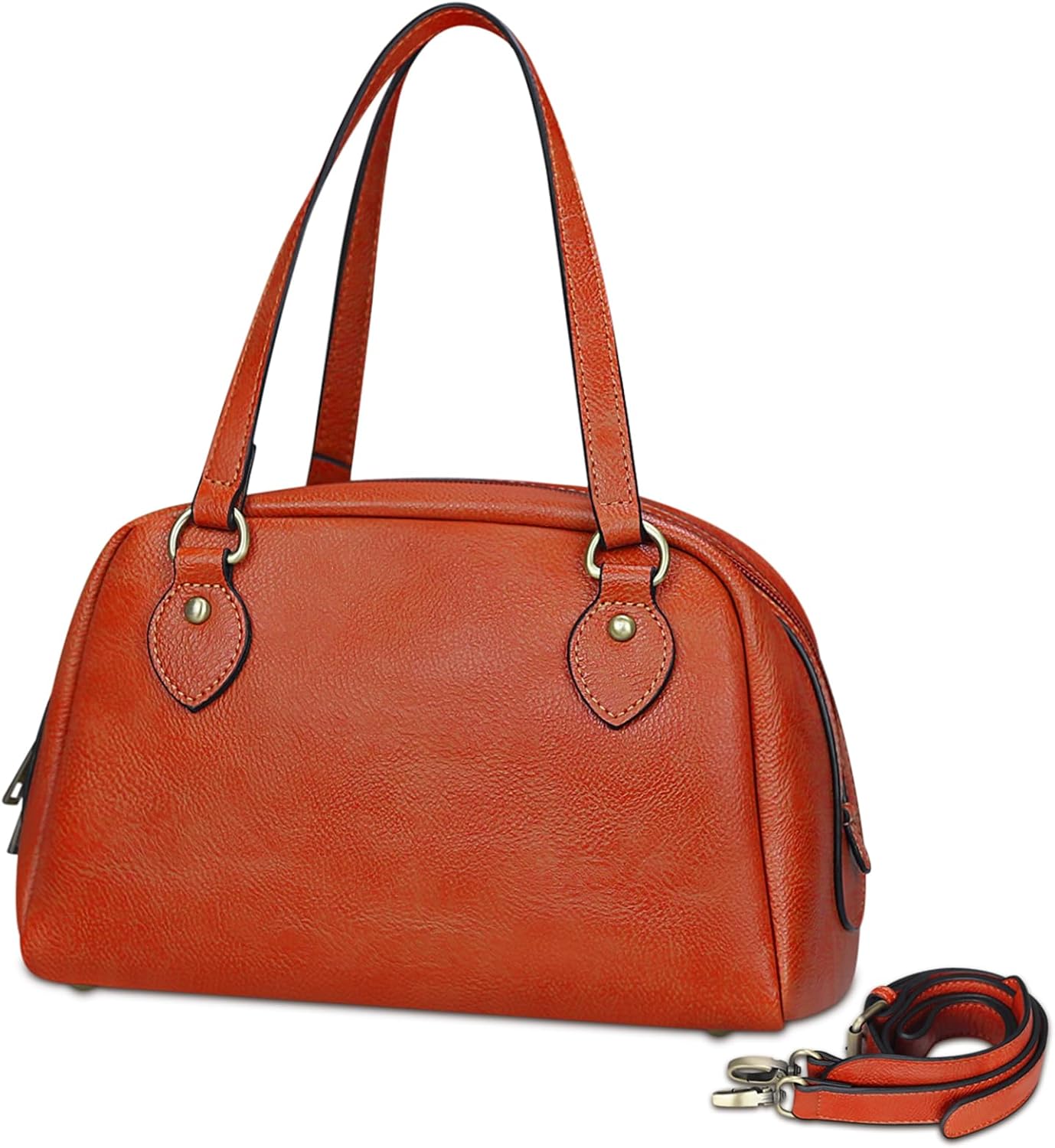 F.ZH Women's Mini Tote Bag Crossbody Handbag Lightweight Large Capacity Waterproof PU Leather Cute Fashionable Shoulder Bag Mother's Day Gift Present