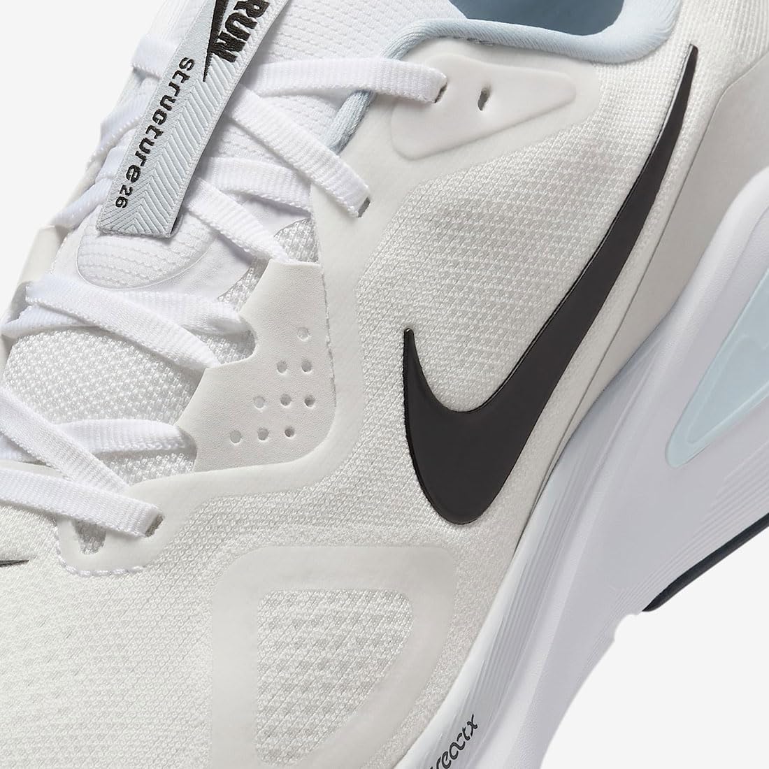 Nike Structure 26 Structure 25 White/Pure Platinum/Barely Bolt/Black HJ1102-100 10.8 inches (27.5 cm)