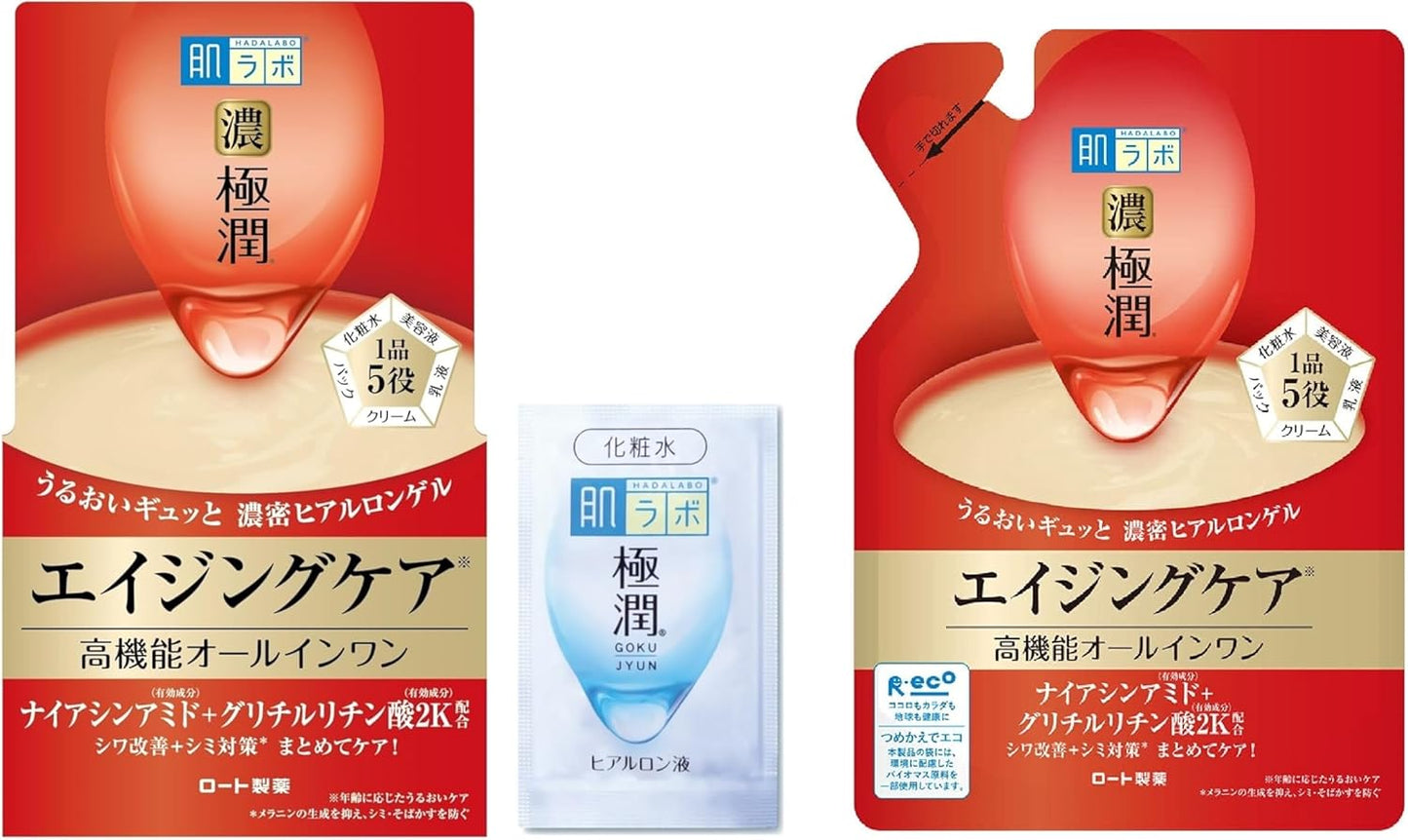 Hada Labo Gokujun Medicinal Firming Lotion Anti-Aging Care [Over-the-counter drug] Fragrance-free 170ml / 5.75 fl oz