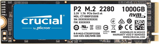 Crucial CT1000P2SSD8JP 1TB M.2 NVMe Connectivity SSD P2 Series