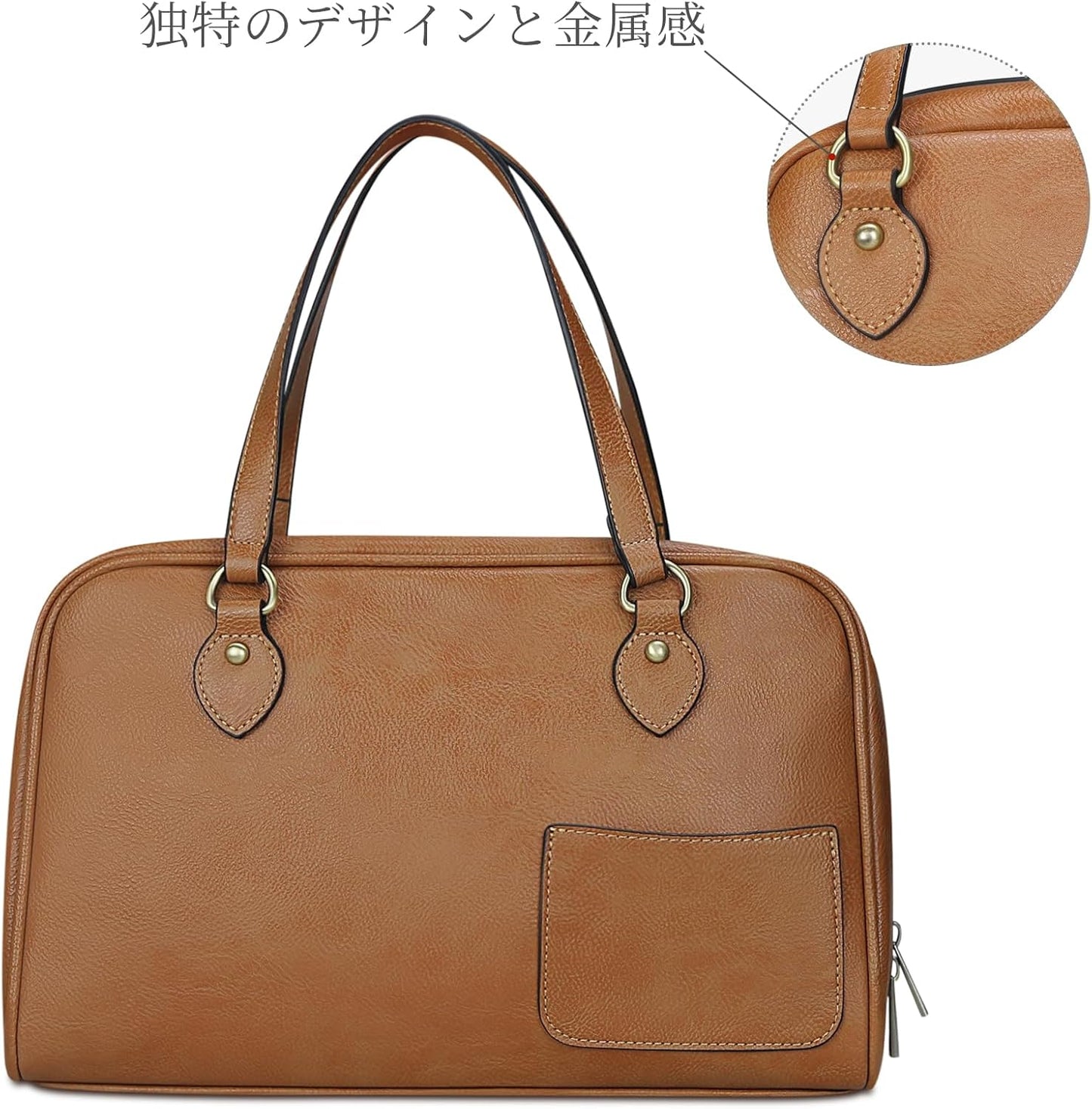F.ZH Women's Handbag, Tote Bag, Horizontal Bag, Casual, Large, Large Capacity, Business, Soft, Handbag, Stylish, Popular, Shoulder