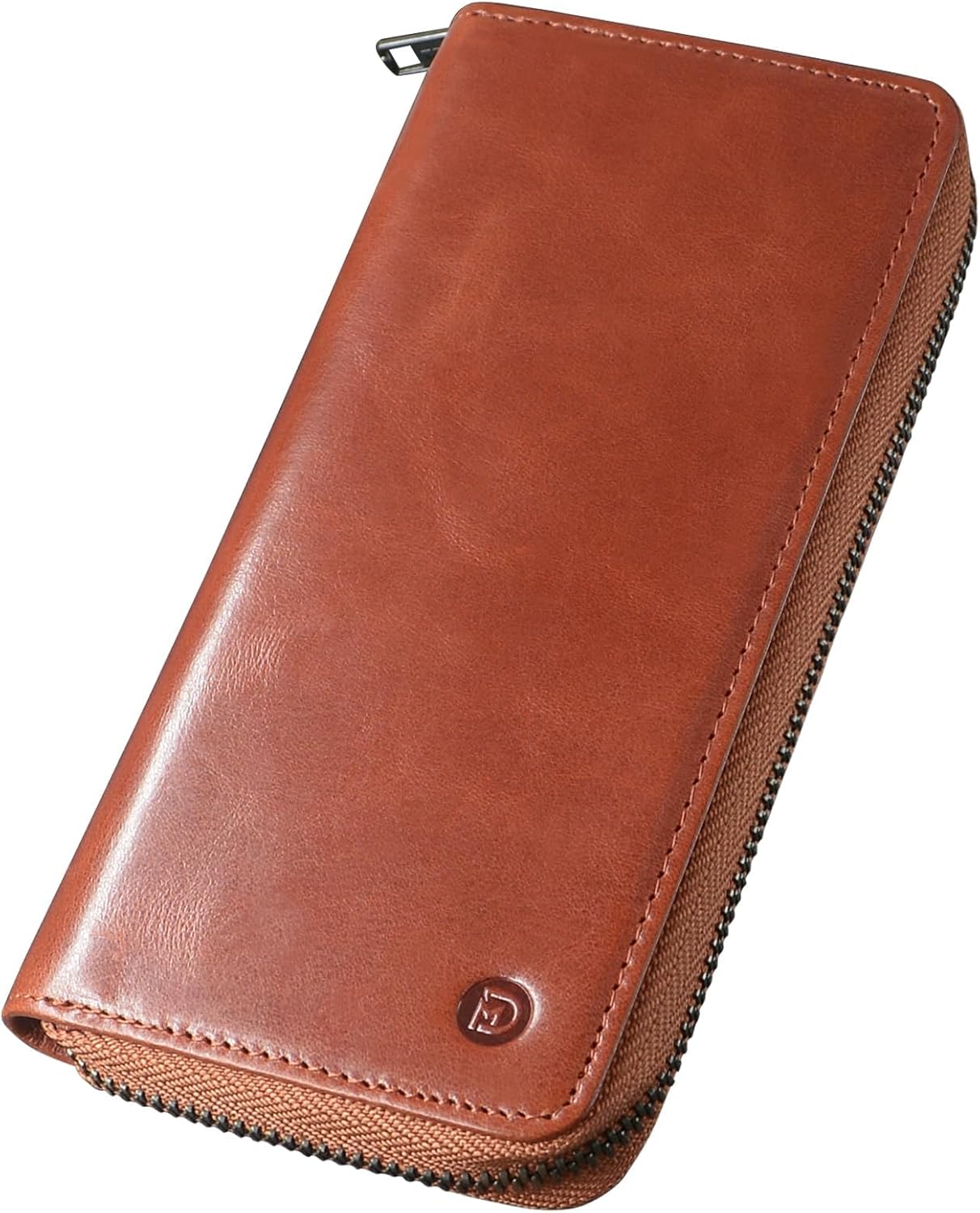 [Modiko] Wallet Men's Long Wallet Himeji Leather Genuine Leather Made in Japan Small Long Wallet Large Capacity Made by First-Class Wallet Craftsmen Gusset Coin Compartment Zipper Easy to Use Thin