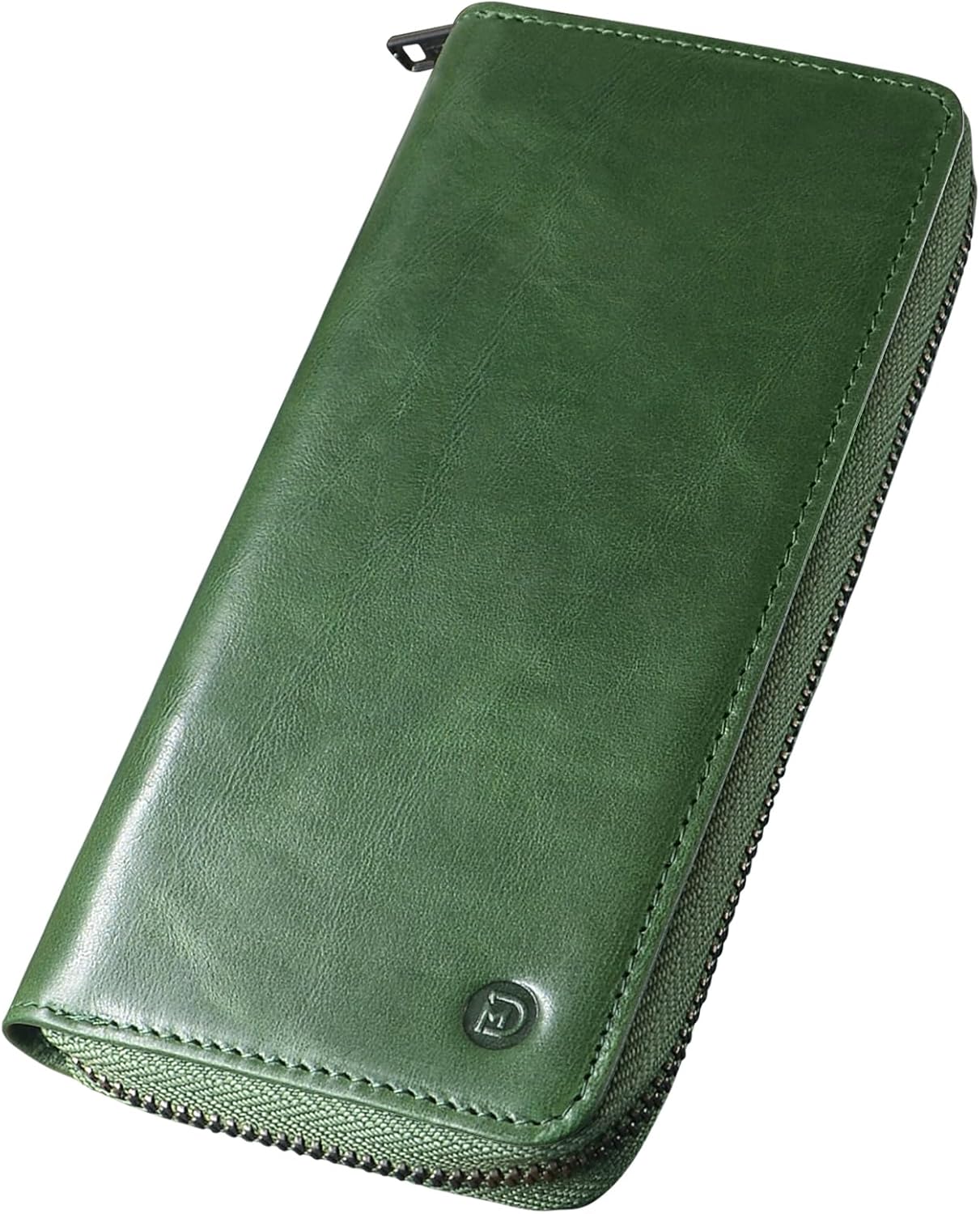 Modiko Men's Long Wallet, Himeji Leather, Genuine Leather, Made in Japan, Small Long Wallet, Large Capacity, Made by Top-Class Wallet Artisans, with Gusset, Coin Pocket, Zipper, Easy to Use, Thin