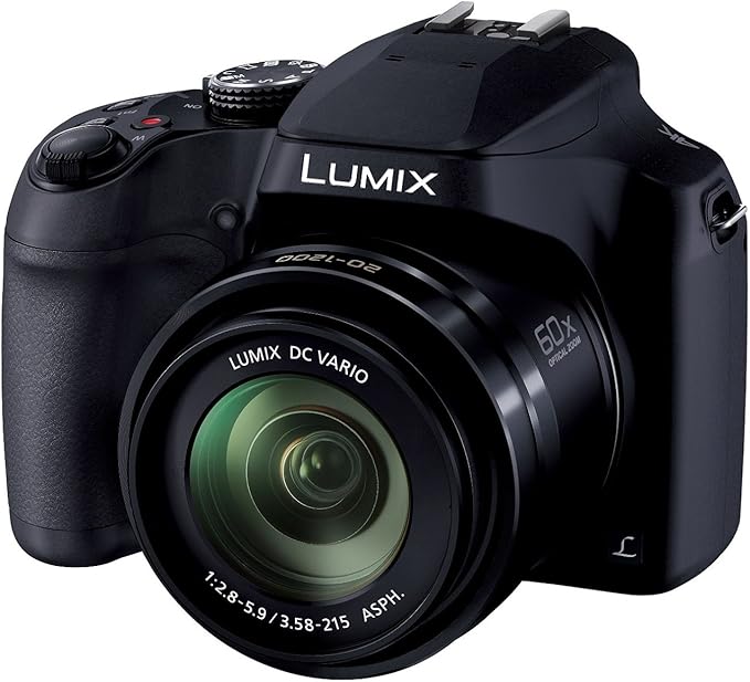 Refurbished Panasonic Lumix FZ85 Digital Camera, Black, DC-FZ85-K (Refurbished)