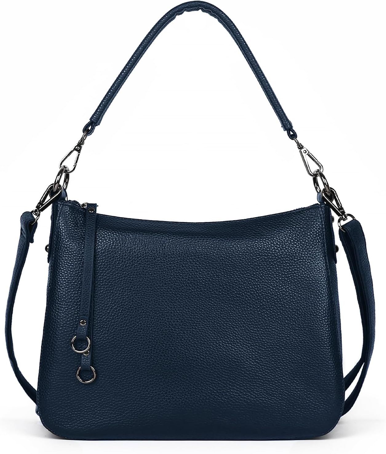 MFFOR Genuine Leather Women's 2-Way Crossbody Bag Handbag Diagonal Shoulder Bag Handbag with Zipper Pocket Lightweight Large Capacity Soft Simple Casual Hand-held Popular Commuting