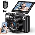 Digital Camera, 2026 Photo & Video Capture, 8K, 64 Megapixels, Digital Camera, 18x Digital Zoom, Compact Digital Camera, 180° Rotation, Convenient Selfie, Equipped with 2 LED Auxiliary Lights, Digital