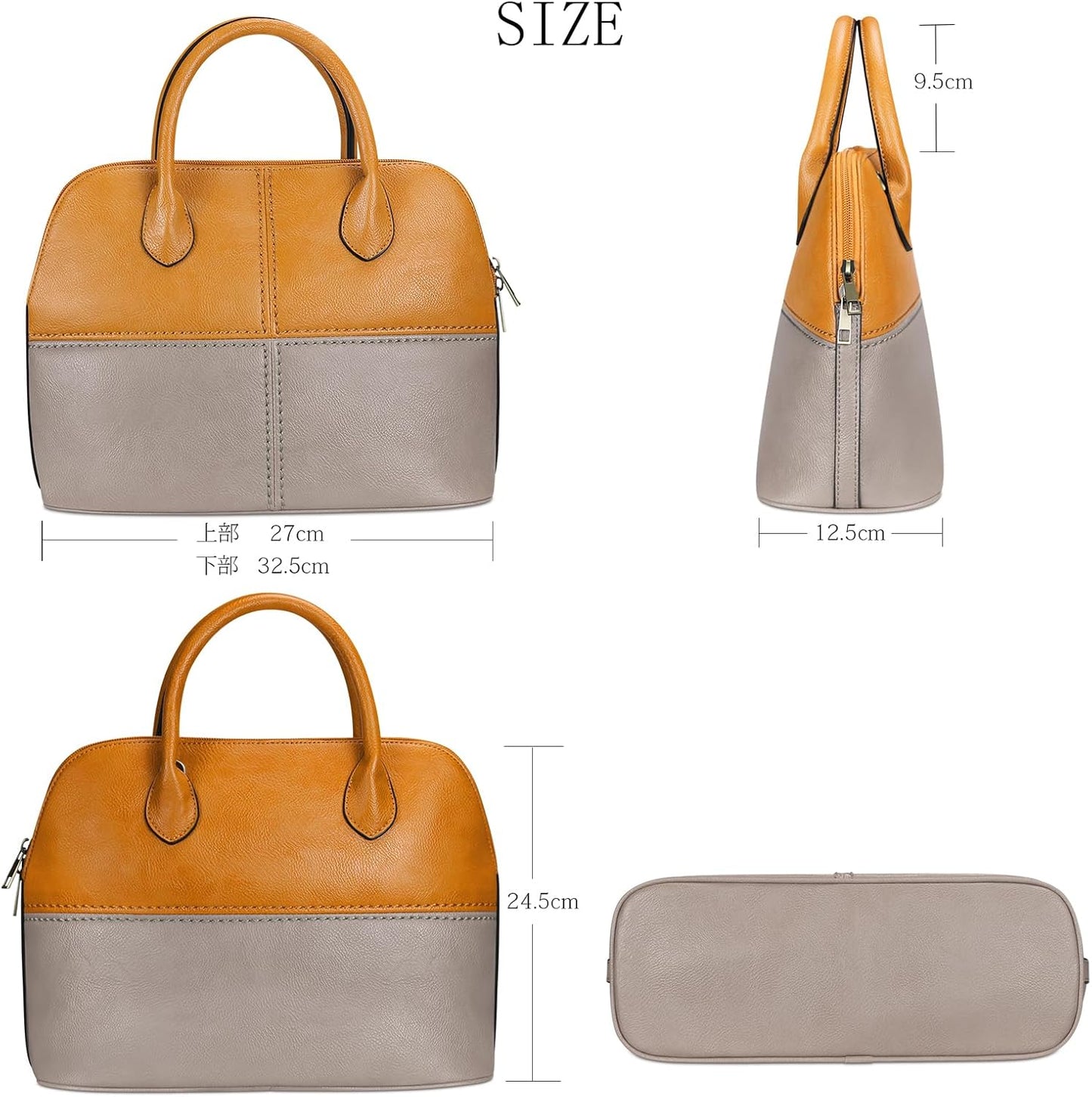 Fukuyin Women's Handbag, Tote Bag, Shoulder Bag, Small, Commuting, Handbag for Women, Hand-held Bag, Business, Popular, Length Adjustable, Gift, Christmas, Color Transition