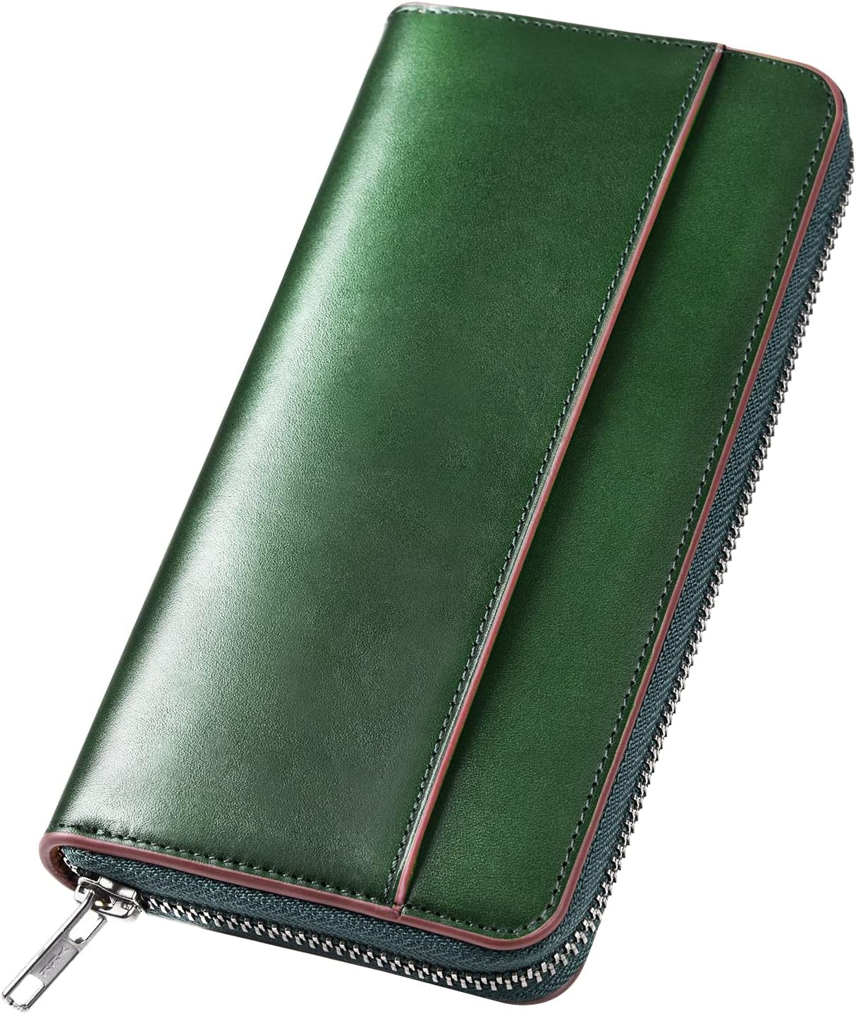 Wallet, Men's, Tochigi Leather, Long Wallet, Genuine Leather, Large Capacity, YKK Zipper, Made by Top Craftsmen, Women's Wallet, Cowhide Leather, Coin Purse, Compact, Simple, Plain, For Men