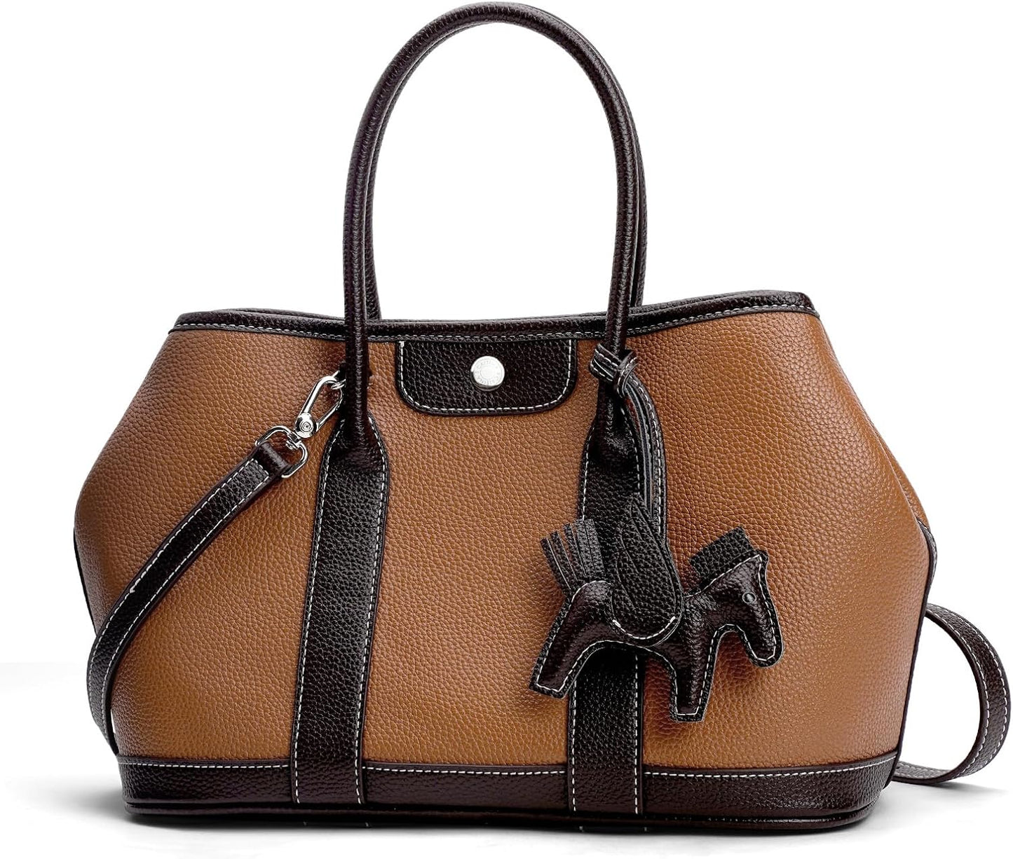 Women's Tote Bag, Handbag, Leather, Large Capacity, A4 Compatible, Lightweight, 2-Way, Shoulder Bag, Commuting, Office, Casual, Easy to Use, Fashionable, Popular, Soft, Business Bag, Shoulder