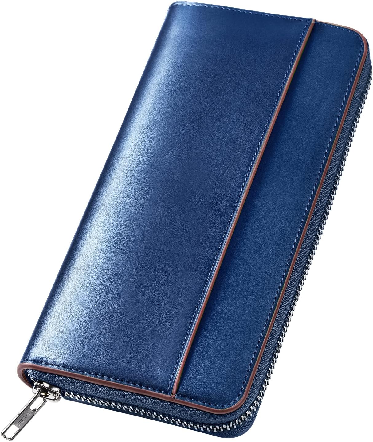 Wallet, Men's, Tochigi Leather, Long Wallet, Genuine Leather, Large Capacity, YKK Zipper, Made by Top Craftsmen, Women's Wallet, Cowhide Leather, Coin Purse, Compact, Simple, Plain, For Men