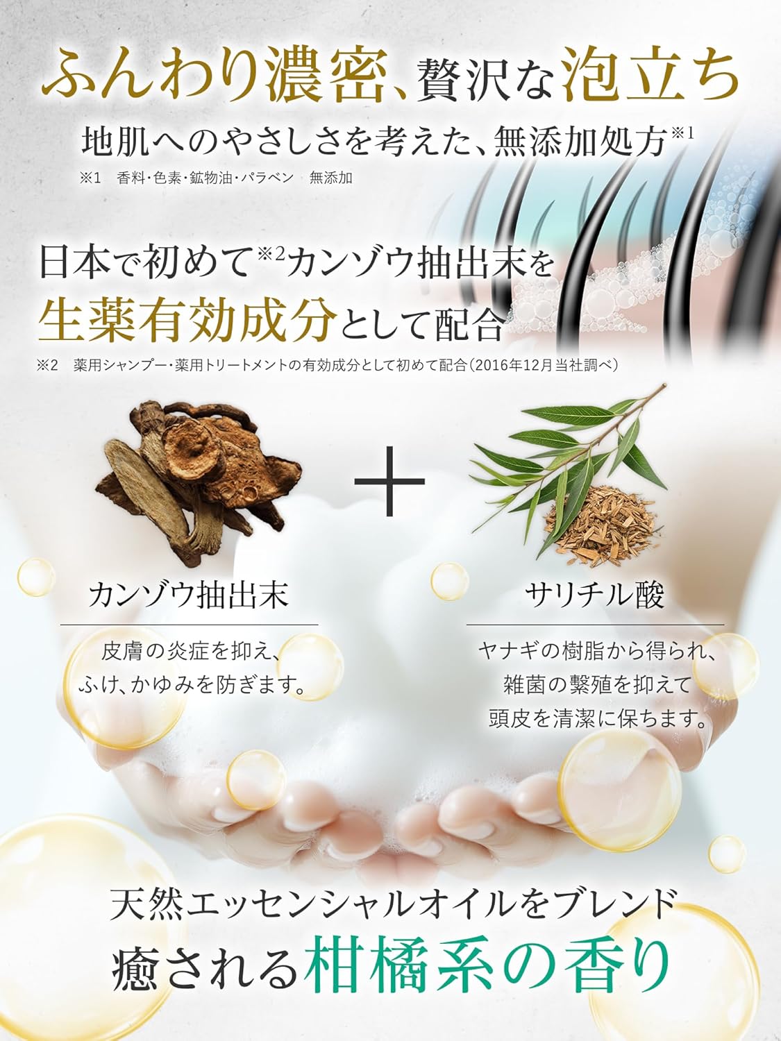 Baskrin Hair Hime [Quasi-drug] Shampoo Medicated Shampoo for Women Hair Growth Shampoo, Hair Growth Support, Prevents Dandruff and Itching, Herbal Medicine Active Ingredients, Disinfectant