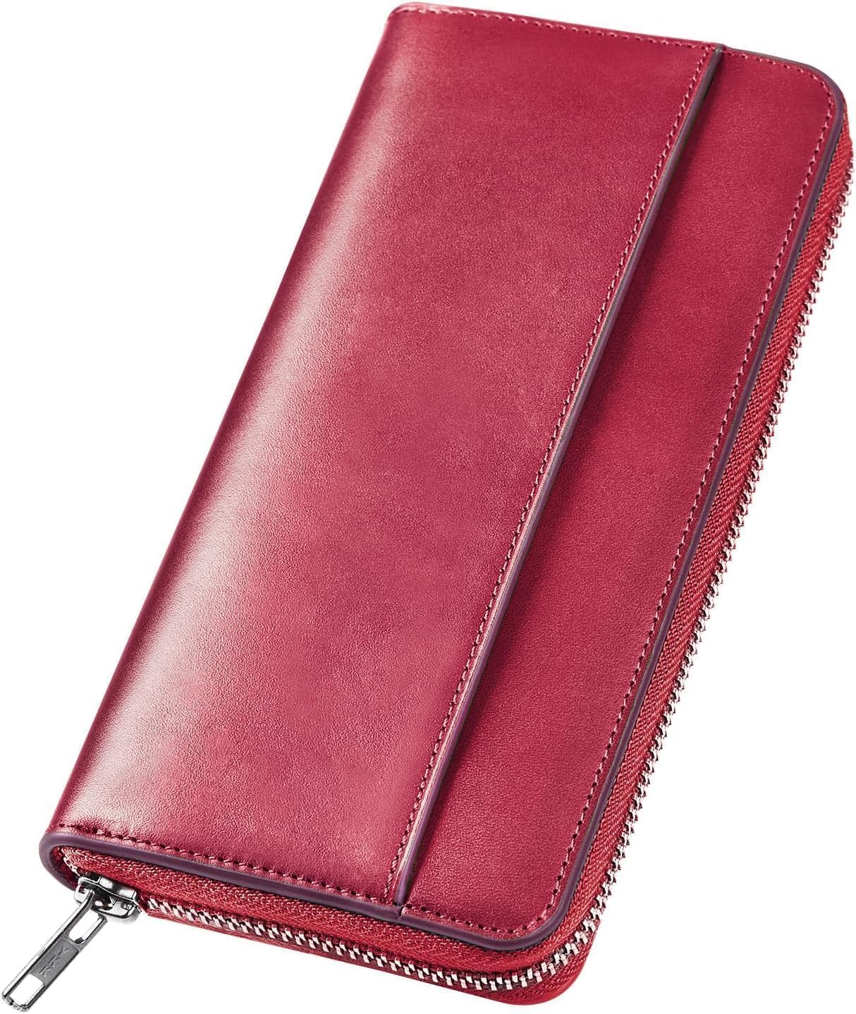 Wallet, Men's, Tochigi Leather, Long Wallet, Genuine Leather, Large Capacity, YKK Zipper, Made by Top Craftsmen, Women's Wallet, Cowhide Leather, Coin Purse, Compact, Simple, Plain, For Men