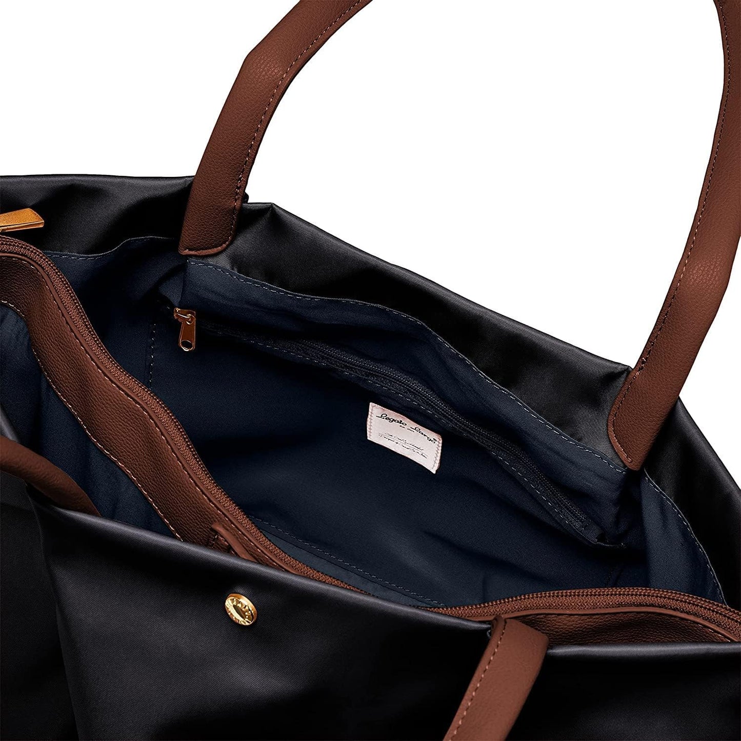 legato largo Tote Bag A4 Water Repellent/Shoulder Comfort/Large Capacity/PC Storage Shoulder Comfort LH-L0001Z Women's Navy Free Size