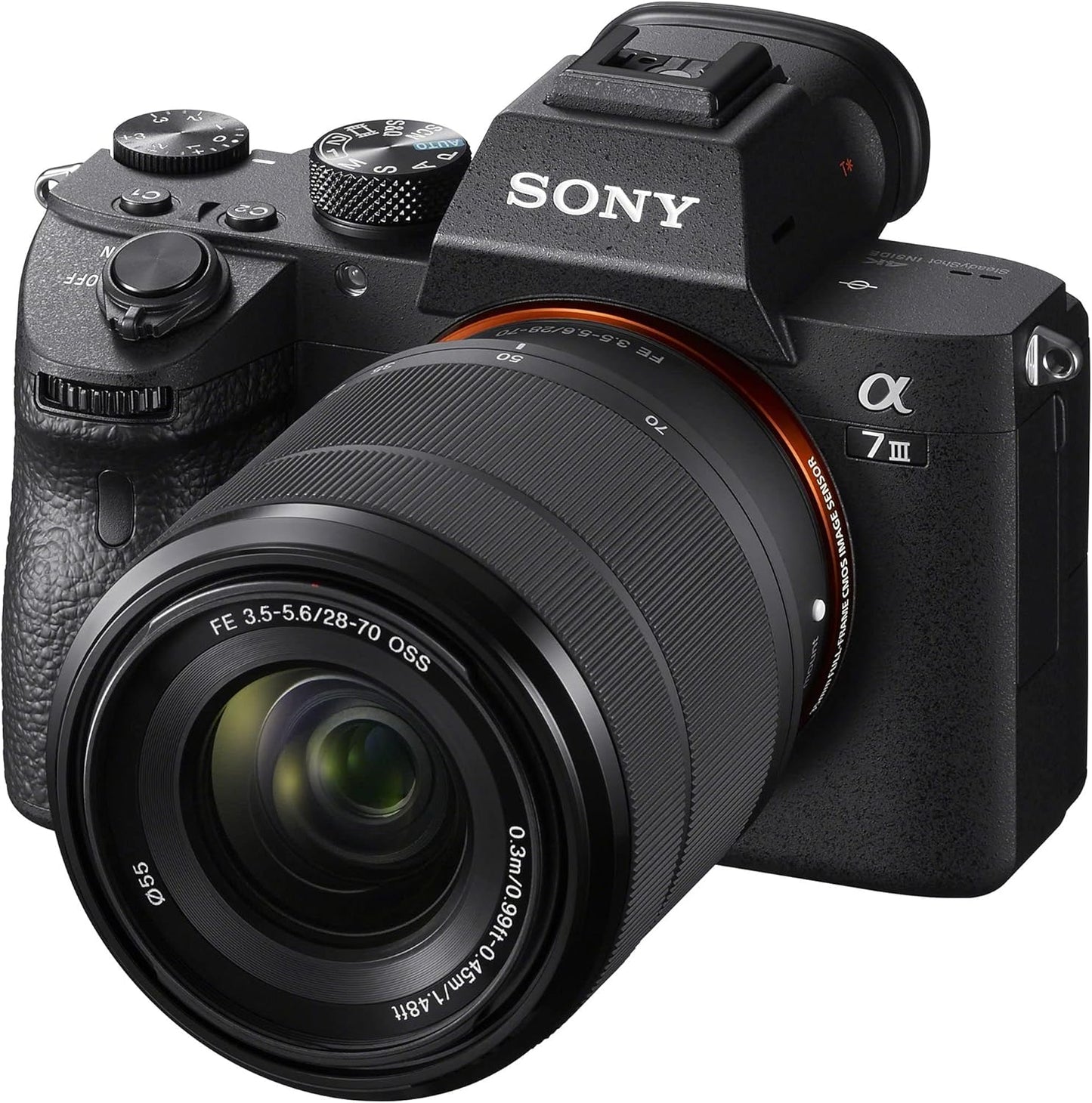 Refurbished Sony Alpha α7 III Mirrorless Camera, Zoom Lens Kit FE 28-70mm F3.5-5.6 OSS ILCE-7M3K, Black [Don't Miss a Shot with Eye AF Tracking] (Refurbished)