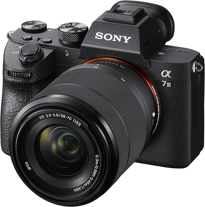 Refurbished Sony Alpha α7 III Mirrorless Camera, Zoom Lens Kit FE 28-70mm F3.5-5.6 OSS ILCE-7M3K, Black [Don't Miss a Shot with Eye AF Tracking] (Refurbished)