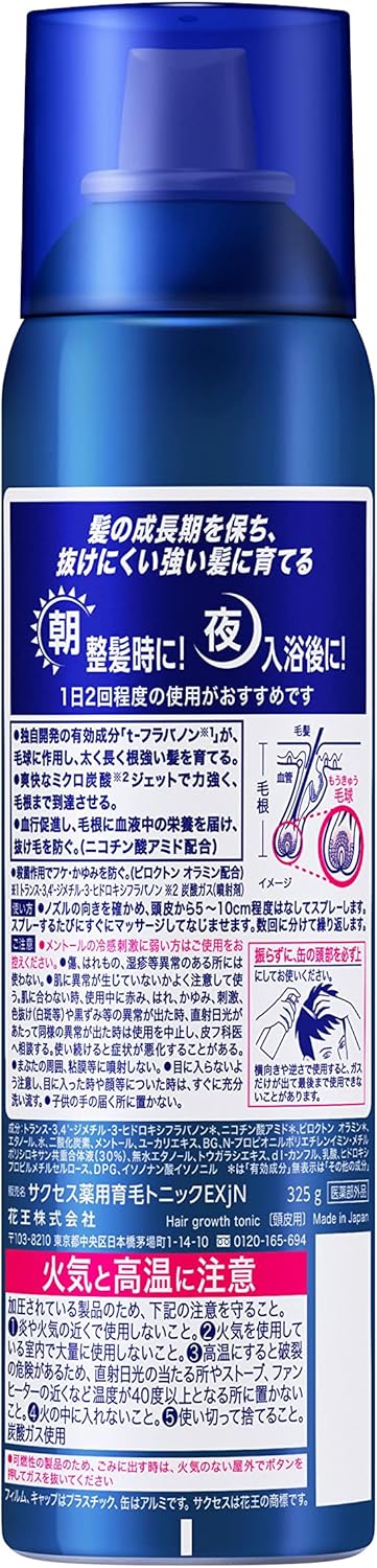 Success Approx. 1.8x Medicated Hair Growth Tonic Extra Cool Unscented 11.5 oz (325 g) Maintains hair growth phase, promotes strong hair that doesn't fall out easily Hair Growth