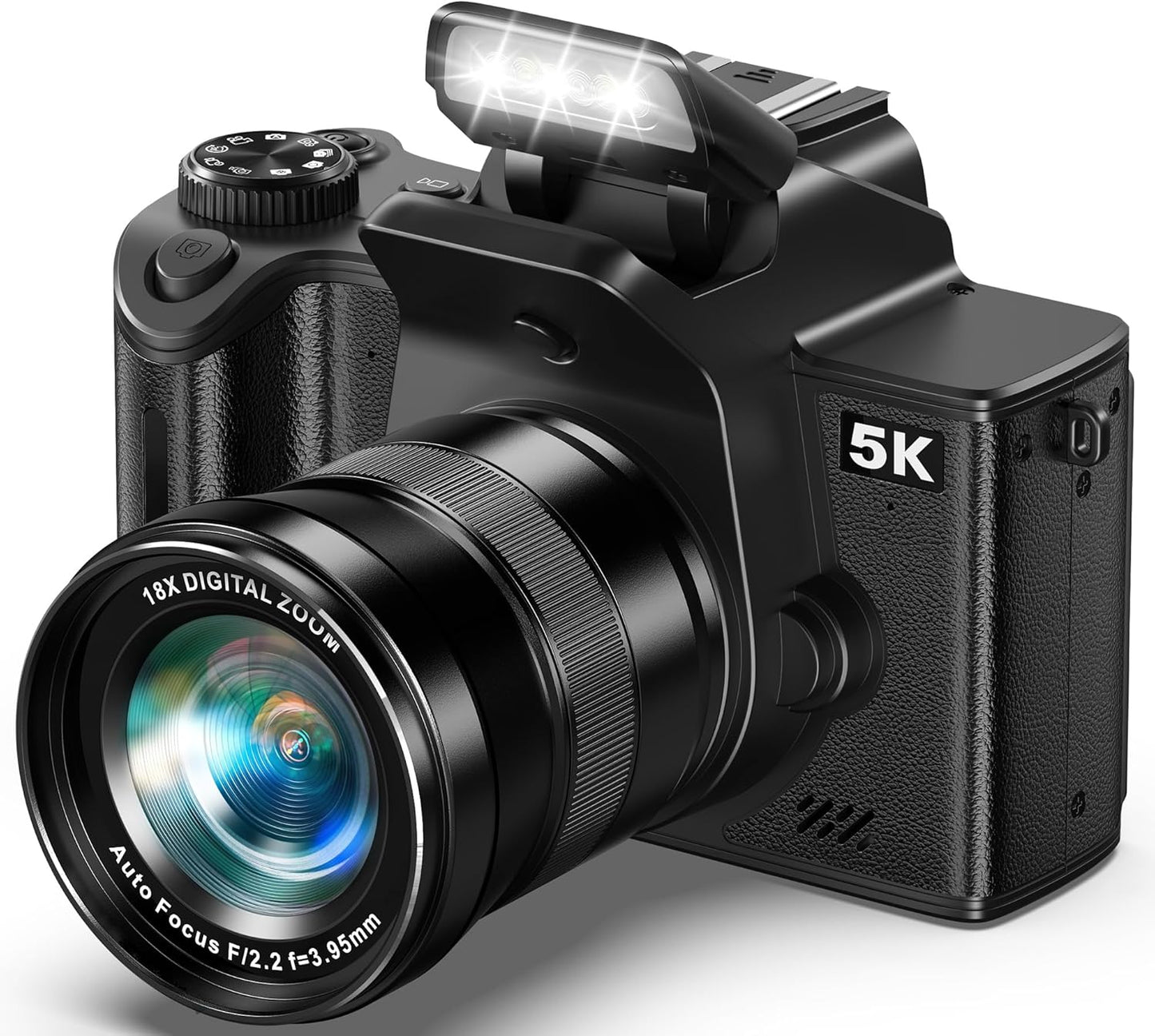 Digital Camera, 5K 80 Megapixels, SLR Camera, Wi-Fi Function, Auto Focus/Macro Shooting, Digital Camera, 18x Digital Zoom, App Controlled, Screen, 4.0 Inches, IPS, Touch Screen, Selfie, 32GB Micro SD