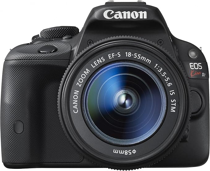 [Refurbished] Canon Canon Digital SLR Camera EOS Kiss X7 Lens Kit EF-S18-55mm F3.5-5.6 IS STM Included KISSX7-1855ISSTMLK (Refurbished) Black