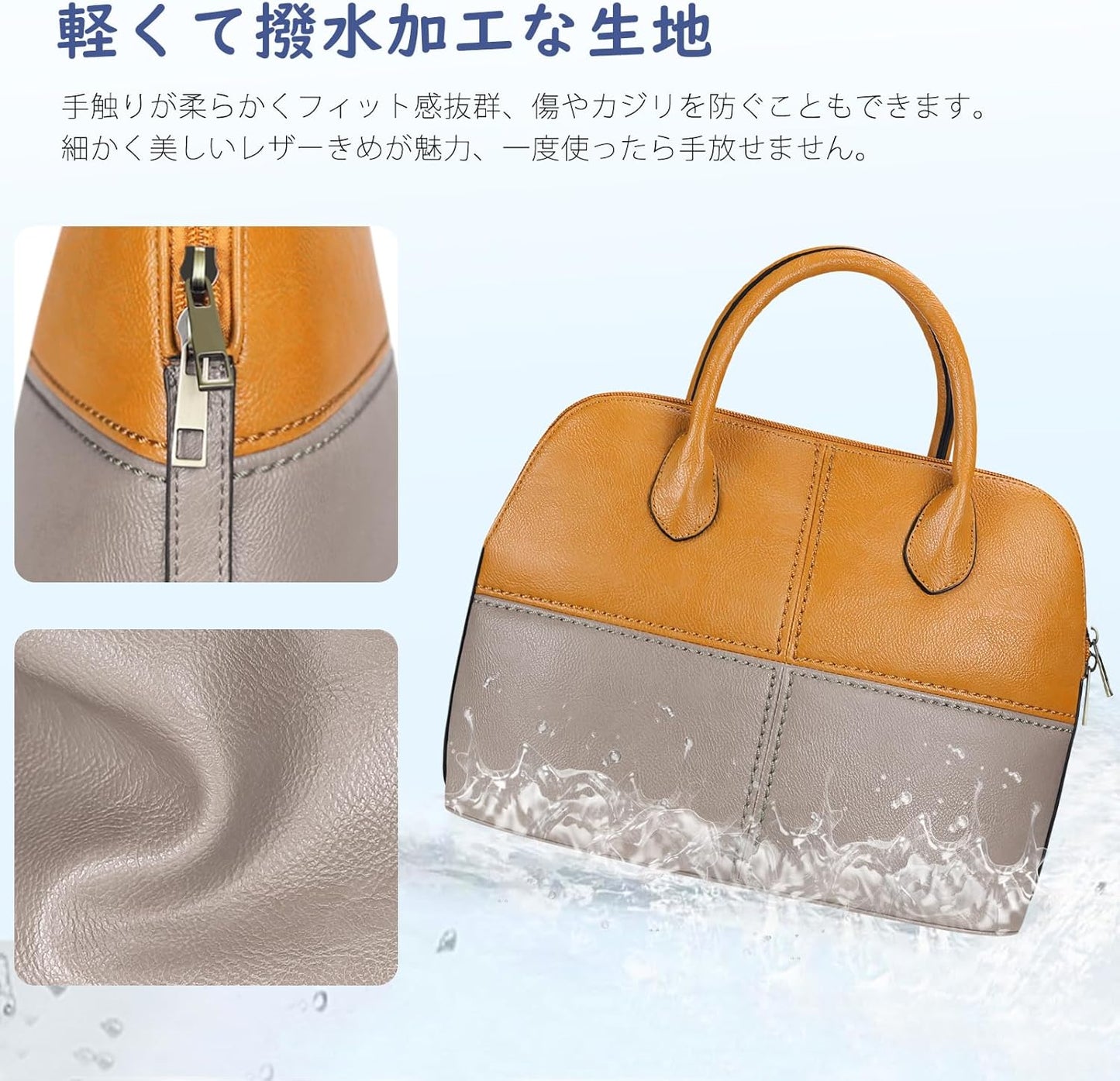 Fukuyin Women's Handbag, Tote Bag, Shoulder Bag, Small, Commuting, Handbag for Women, Hand-held Bag, Business, Popular, Length Adjustable, Gift, Christmas, Color Transition