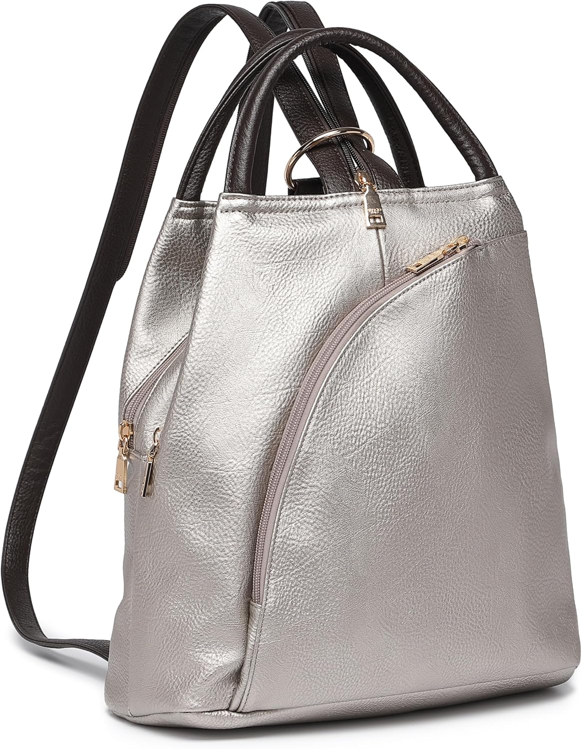 Guscio Basic 120406 Leather-like 3-Way Bag, Backpack x Shoulder Bag x Handbag, Women's, Stylish, Multifunctional