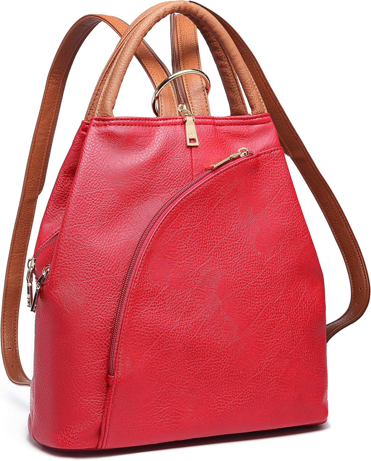 Guscio Basic 120406 Leather-like 3-Way Bag, Backpack x Shoulder Bag x Handbag, Women's, Stylish, Multifunctional